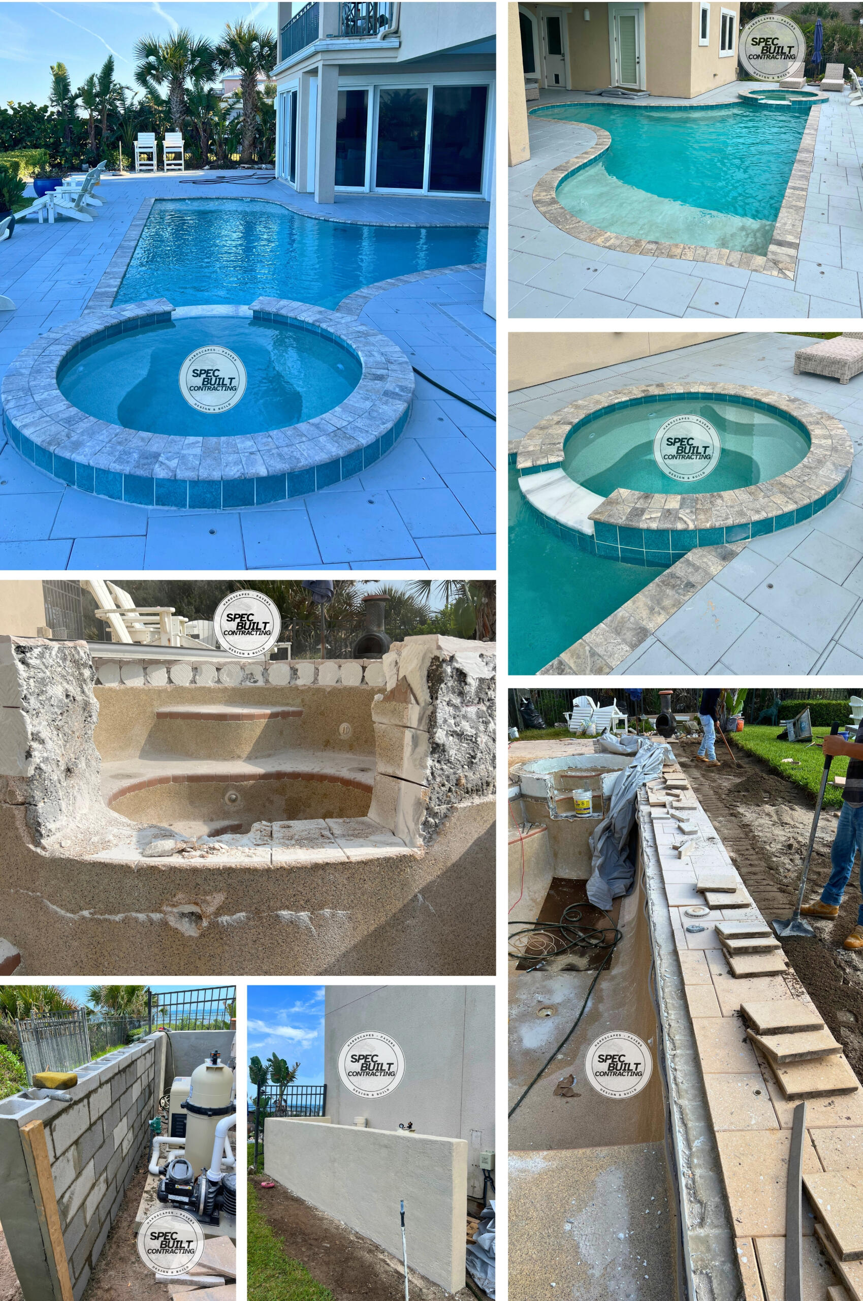 Spec Built Contracting Paver, Pool Remodel, Summer Kitchen install in Jacksonville FL by Spec Built Contracting