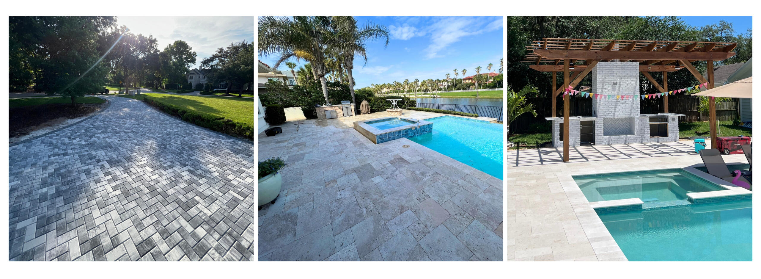 Pavers, Pool remodel, Summer Kitchen Paver, Pool Remodel, Summer Kitchen install in Jacksonville FL by Spec Built Contracting